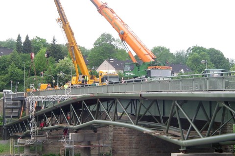 Neubau Radsteg über die Ruhr, Wetter