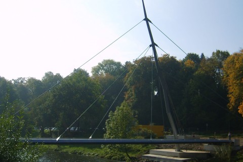 Fuß- und Radwegbrücke über die Wupper