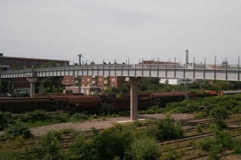 Fußgängerbrücke Bahnhof Saarbrücken