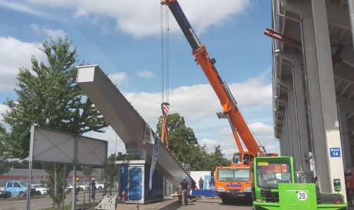 MDCC-Arena konstruktive Verstärkungsmaßnahmen im Gästetribünenbereich