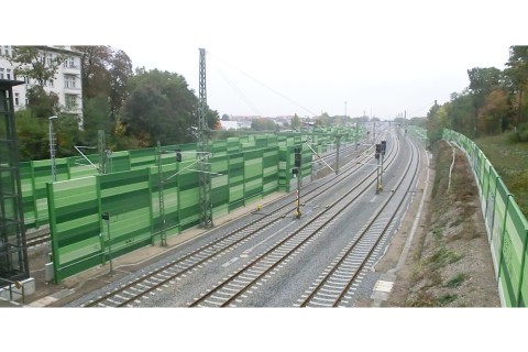Lärmschutzwände City-Tunnel Leipzig