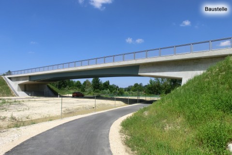 Neubau Brücke über die B10 bei Burlafingen